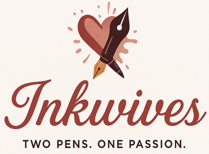 Inkwives logo with slogan: two pens. One passion