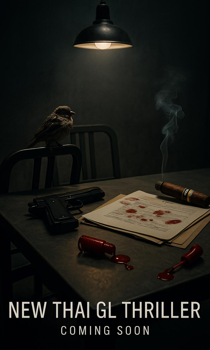 Thai GL thriller series poster by Inkwives set in Bangkok