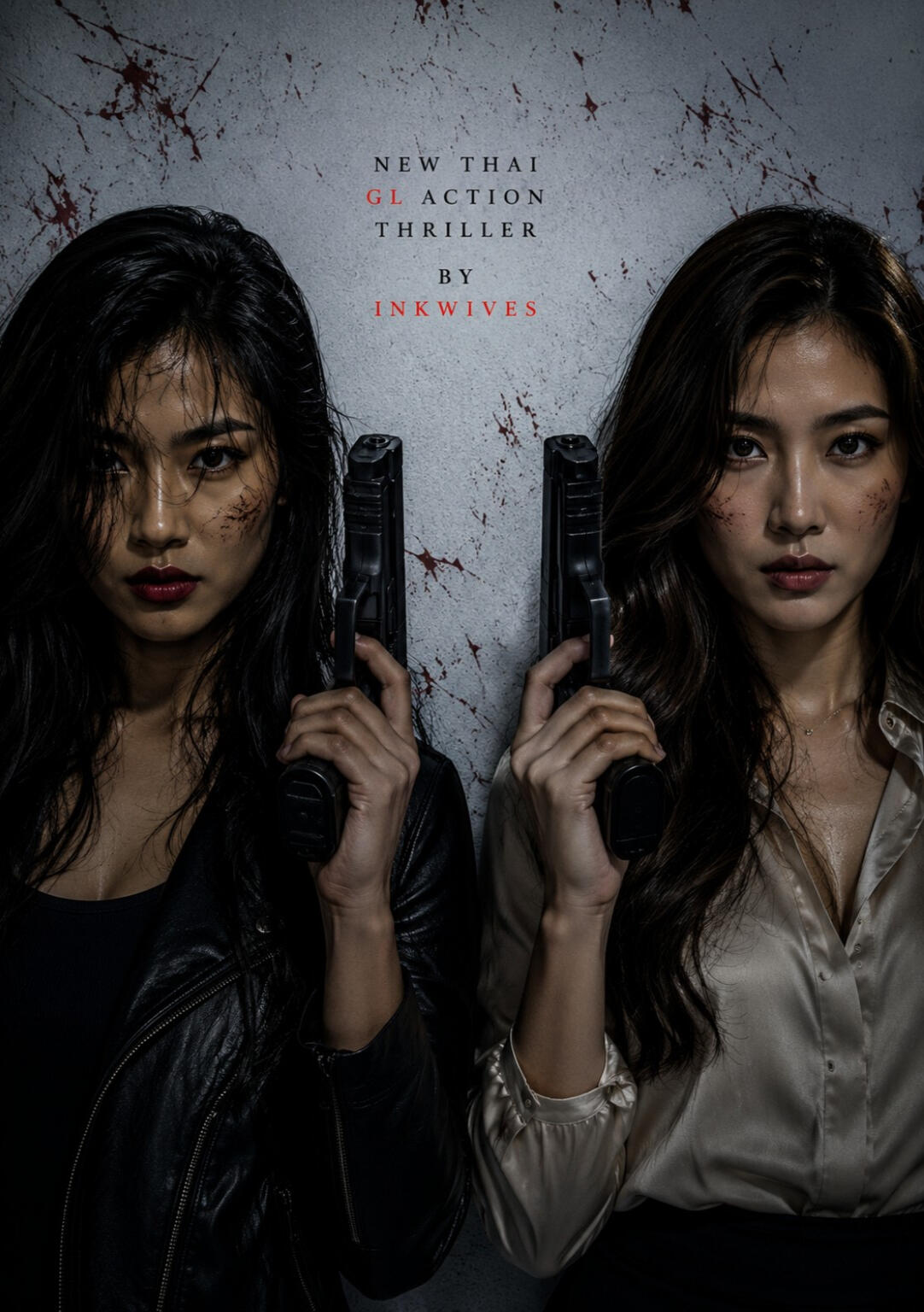 Thai GL thriller series poster by Inkwives set in Bangkok
